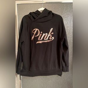 Black & Rose Gold Classic Oversized Hoodie